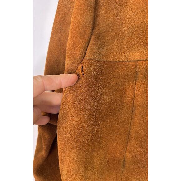 Vintage Blockbuster Cowhide Leather Shacket Jacket Unisex Med - Picture 5 of 7